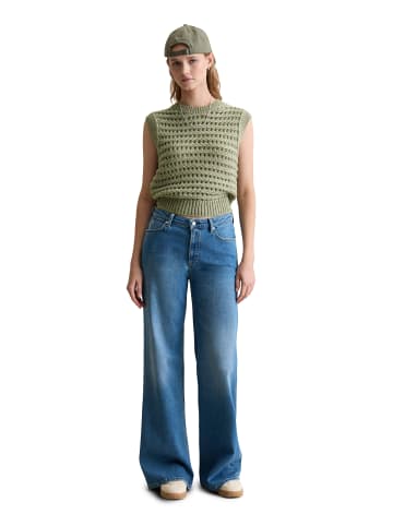 Marc O'Polo DENIM Pullunder regular in Medium Green Melange
