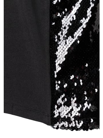 More & More glitzerndes Pailletten-Top, Jerseyrücken in black