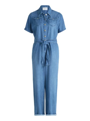 CARTOON Jumpsuit mit Bindegürtel in Blau