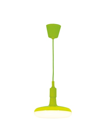 näve LED Pendelleuchte "UFO" in grün - (L)22 cm x (B)22 cm x (H)120 cm - EEK F