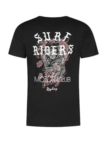 Replay T-Shirt in schwarz