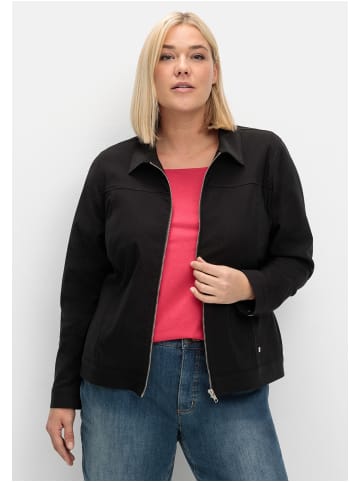 sheego Jacke in schwarz