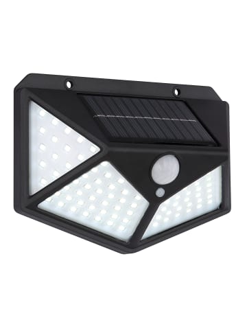 Globo lighting Solarleuchte "SOLARLEUCHTE KUNSTSTOFF SCHWARZ, 100XLED" in black