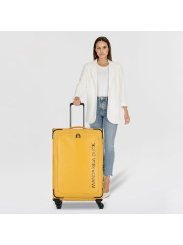 Mandarina Duck 4 Rollen Trolley L 78 cm mit Dehnfalte duck yellow