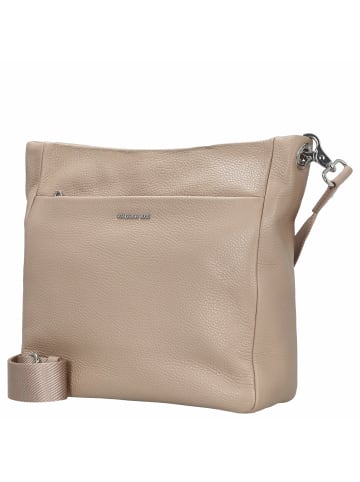 Mandarina Duck Mellow Leather - Umhängetasche L 35 cm (nero) in warm taupe
