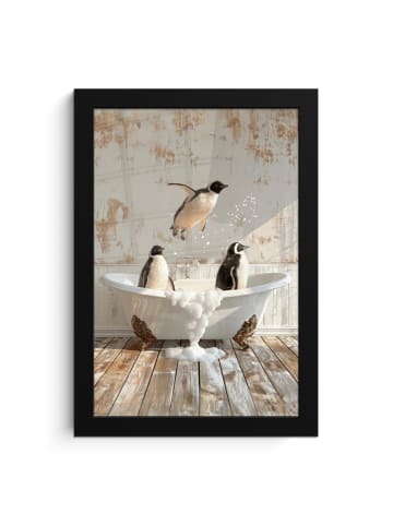 MuchoWow Poster mit Leiste Pinguine