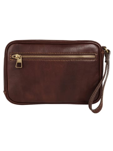 piké Handgelenktasche echt Leder in braun