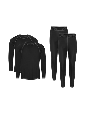 DANISH ENDURANCE Baselayer-Set Thermal Unisex in black grey