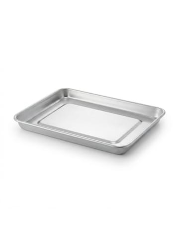 relaxdays 3 x Instrumententablett in Silber - (B)21,5 x (H)2,5 x (T)15 cm