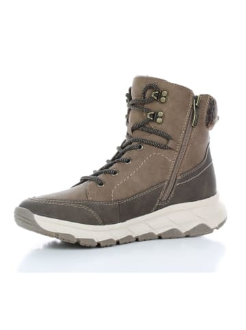 Schnürstiefelette in Brown