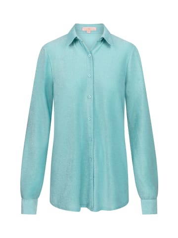 Moda Minx Langarmbluse Lumiere Beach Shirt in blau