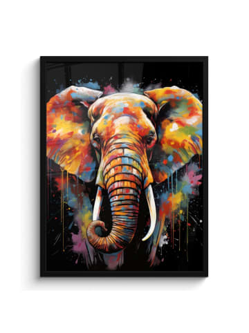 MuchoWow Poster mit Leiste Elefant  (BxH)