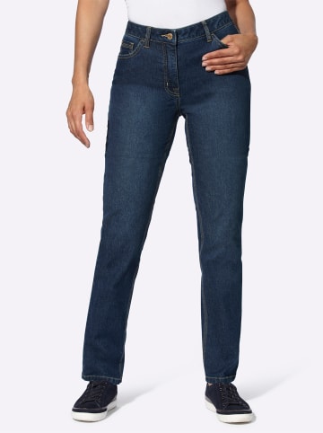 WITT WEIDEN 5-Pocket-Jeans in blue-stone-washed