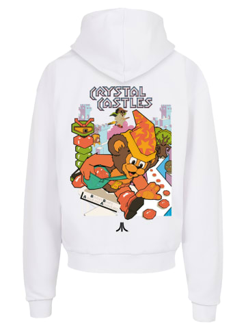 F4NT4STIC Heavy Hoodie Atari Crystal Castles Retro Gaming in weiß