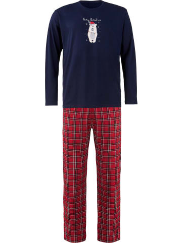 Erwin Müller Single-Jersey Schlafanzug in marine