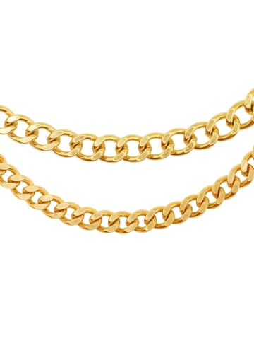 Steel_Art Schmuckset Herren mit Halskette und Armband Set Elias goldfarben in goldfarben
