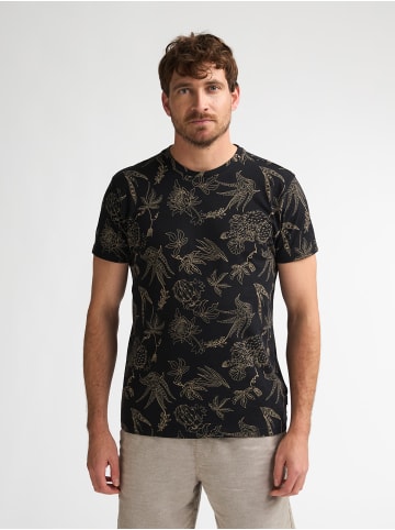 Petrol Industries T-Shirt mit Allover-Print Rocosa in Schwarz