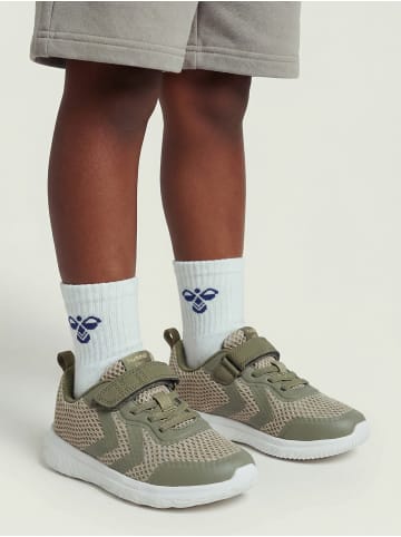 Hummel Klettverschluss Sneaker Actus Lebensstil Kinder in DEEP LICHEN GREEN