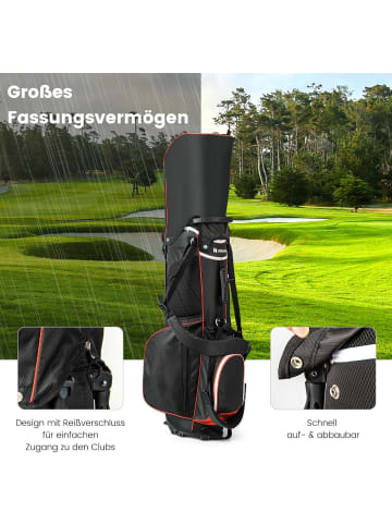 COSTWAY 14er Unterteilung Golf Stand Bag in Rot