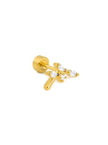 Luxenter Piercing Zorne mit 18 Karat Gelbgold-Finish-CURAT