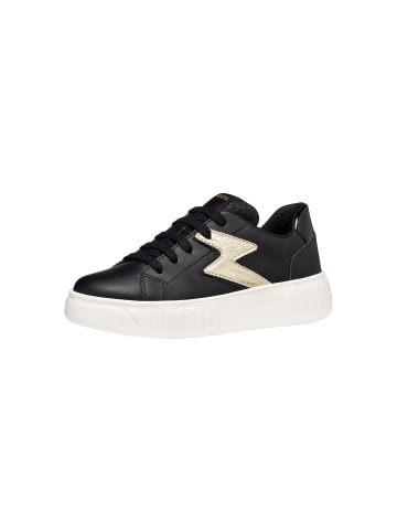 Geox Mikiroshi Synth.Lea Junior-Sneaker mit Schnürung Schwarz