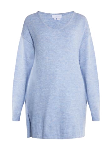 usha WHITE LABEL Damen Strickpullover in Blau Melange