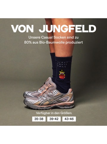 von Jungfeld Tennissocken Weihnachtsmotive in Nutcracker - Spruce Blue