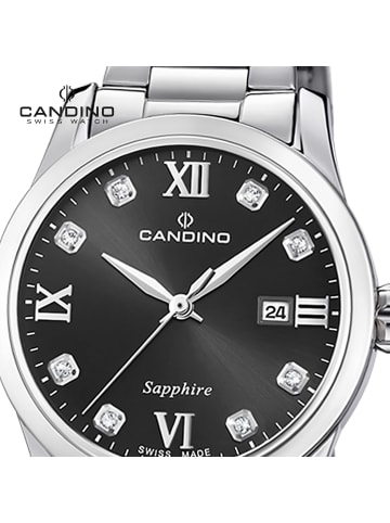 Candino Analog-Armbanduhr Candino Elegance silber mittel (ca. 33mm)