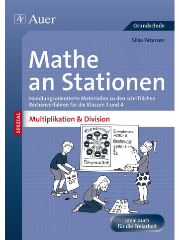 Auer Verlag Mathe an Stationen Multiplikation & Division 3-4 | Handlungsorientierte...