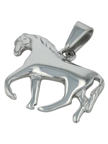 Adeliás Mädchen Anhänger – Pferd Anhänger aus Edelstahl in silber
