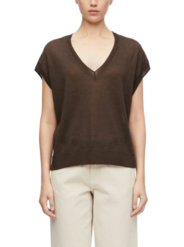 comma Strickpullover in schoko - 0001