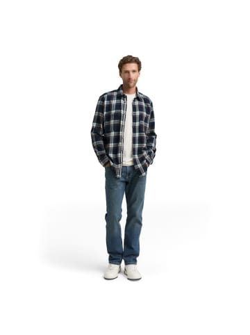Tom Tailor Langarmhemd in navy multicolor check