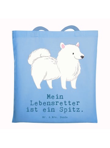Mr. & Mrs. Panda Tote Bag Spitz Lebensretter mit Spruch in Sky Blue