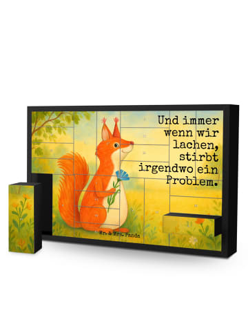 Mr. & Mrs. Panda Adventskalender Eichhörnchen Blume Design mit S... in Weiß