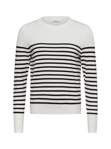 s.Oliver Pullover in weiß schwarz - 0001
