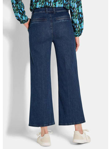 GOLDNER Weite 7/8-Jeans VERA mit Formbund in blau