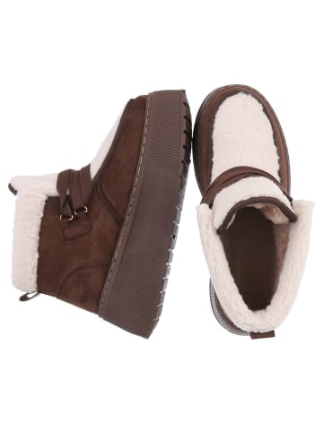 Ital-Design High Heel in Braun und Beige