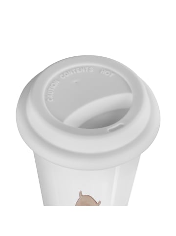 Mr. & Mrs. Panda Thermobecher Otter Muschel ohne Spruch in Weiß