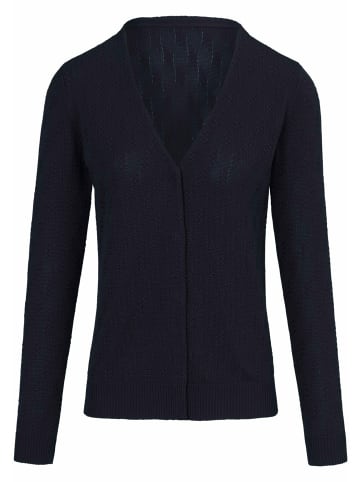 PETER HAHN Strickjacke cotton in MARINE