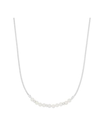 s.Oliver Kette mit Anhänger Silber 925, rhodiniert, Perlmutt in Silber