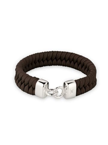 KUZZOI Armband 925 Sterling Silber in Braun