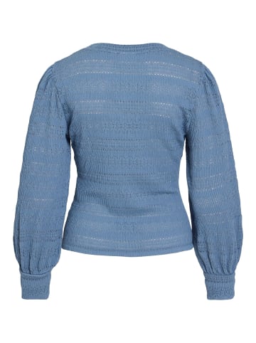 Vila Oberteil mit langen Ärmeln in Coronet Blue