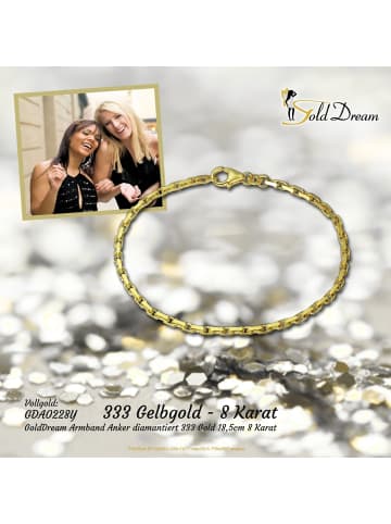 GoldDream 333 Gelbgold - 8 Karat Damen GoldDream Armbänder Anker ca. 18,5cm