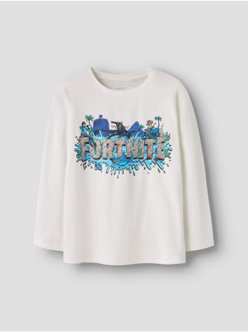 name it Oberteil mit langen Ärmeln in Cloud Dancer