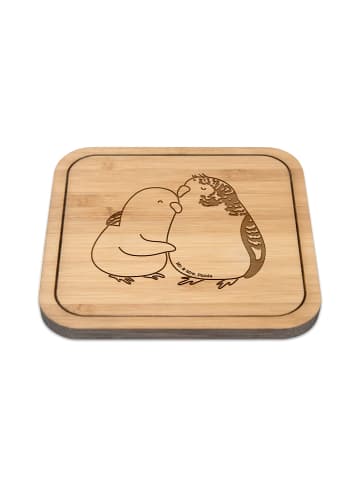 Mr. & Mrs. Panda Untersetzer quadratisch Wellensittich Liebe ohn... in Transparent