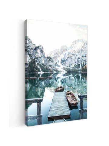 MuchoWow Leinwand bilder Bergsee (BxH)