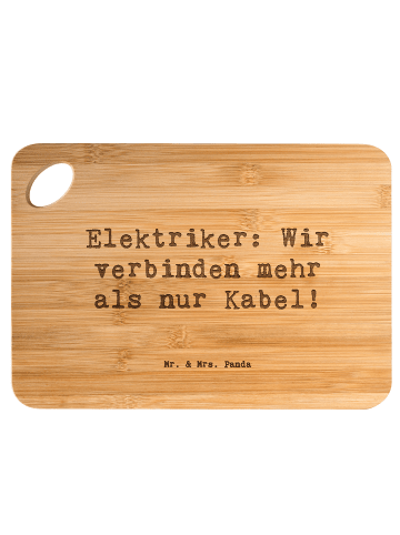 Mr. & Mrs. Panda Holzbrett Spruch Elektriker Verbindungen mit Sp... in Braun