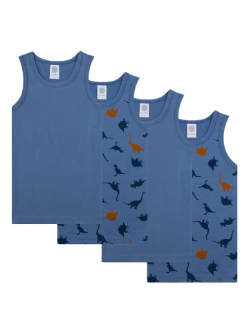 Sanetta Unterhemd 4er Pack in Blau