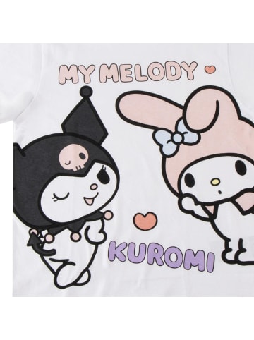 Cerda T-Shirt Kuromi & Melody in Weiß
