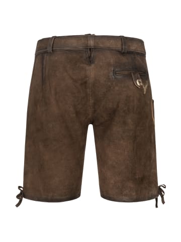 KRÜGER Lederhose Werner in braun